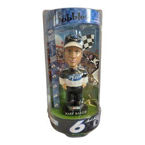 NEW Sealed! Mark Martin NASCAR Pfizer #6 Bobble Dobbles Bobblehead 7" Doll